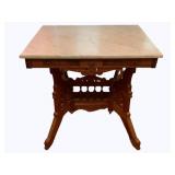Antique Marble Top Parlor Table