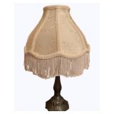 Lamp w/ fringed shade - 15"