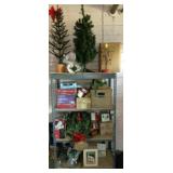 Lot of Assorted Items w/ Metal Shelf