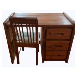 Wooden Desk w/ Chair