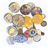 Assorted Metal Pinback Buttons