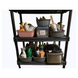 2 Shelf Lot of Assorted Items - Fryer & More