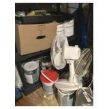 2 Shelf Lot of Assorted Items - Fan & More