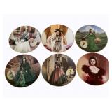 6 Assorted Gone with the Wind Plates
