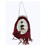 Vintage Velvet Coin Purse - 5"