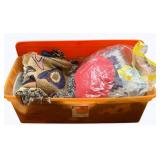 Tote of Assorted Blankets & More