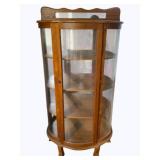 Curved Glass China Cabinet - 30 x 15 x 62