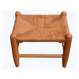 Antique Rush Stool - 11 x 14 x 12