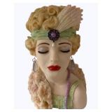 Cameo Girls Head Vase - Eve 1926 - Flapper Fatale