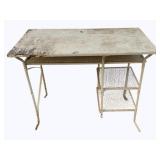 Wood/Metal Table - 29 x 36 x 18