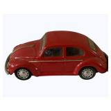 VW Beetle Metal Toy Car - Vintage 9.5" long