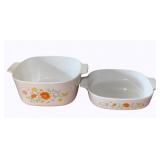 2pc. Corning Ware Dishes - 8.5 x 10
