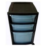 Plastic Storage Cart - 18 x 15 x 27
