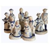 Blue & White Figurines