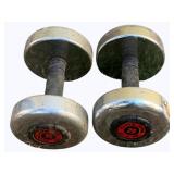 2 - 20lb Weights - 8"