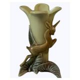 Vintage Hull Pottery Unicorn Gazelle Vase - 10"