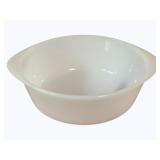 Glasbake Milk Glass Casserole Dish