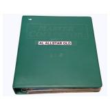 Green Notebook of Baseball Cards - AL Allstar Old
