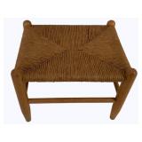 Antique Wood Stool - 16 x 14 x 14