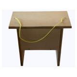 Wood Storage Box w/ Contents - 10 x 10 x 16