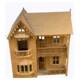 Wooden Dollhouse - 26 x 21 x 13