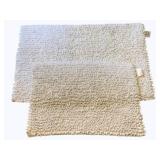 2 Bathroom Rugs - 22 x 32 & 17 x 24