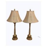 Pair of Matching Lamps - 29"