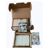 2 Smaller Boxes of Baseball Cards w/ Leaf Sets