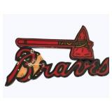 Atlanta Braves Logo Sign / Clock