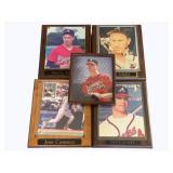 5 Assorted Baseball Plaques - 13 x 10