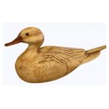 Vintage Hand Carved Duck - Signed - 9 x 5