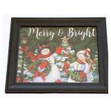 Framed Christmas Print - 17 x 15
