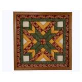 Framed Quilted Wall Art - 13 x 13