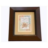 Framed Cross-Stitch Art- 14 x 12