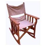 Vintage Folding Rocking Chair - 36 x 24 x 31