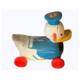 Vintage Donald Duck Ride on Toy - 18 x 20 x 9