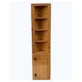 Corner Wooden Cabinet Shelf - 72 x 17 x 7