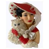Cameo Girls-Emma 1944 Cats Meow Head Vase