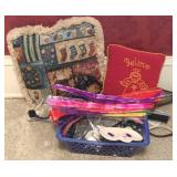 Lot of Assorted Items - Crafts, Pillows & More