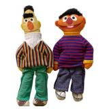 Vintage Sesame Street Bert & Ernie Plush Figures