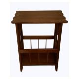 Wood Table Magazine Stand - 18 x 11 x 23