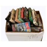 Box of Assorted VHS Tapes