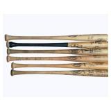 6 Wood Baseball Bats - 33"