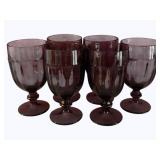 6 Purple Glasses - 7"