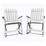 Pair Folding Patio Rockers