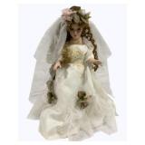 Porcelain Doll w/ light under her dress - 17"