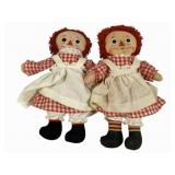 Raggedy Anne & Andy Dolls - 16"