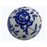 Blue & White Porcelain Ball 3"