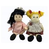 2 Stuffed Cabbage Patch Dolls - 16"