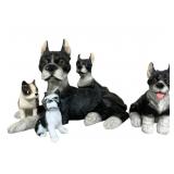 Group of Dog Figurines - 3"